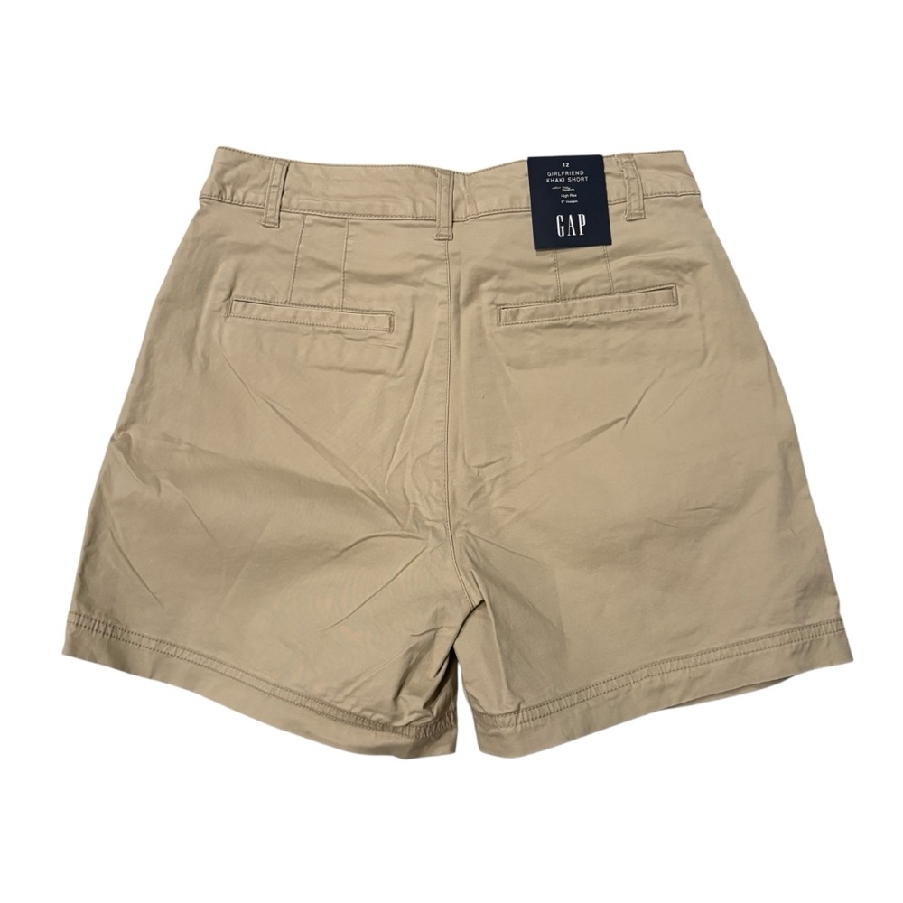 NWT, GAP Girlfriend Khaki Shorts High Rise 5" Inseam, Sz 12 - Picture 8 of 14